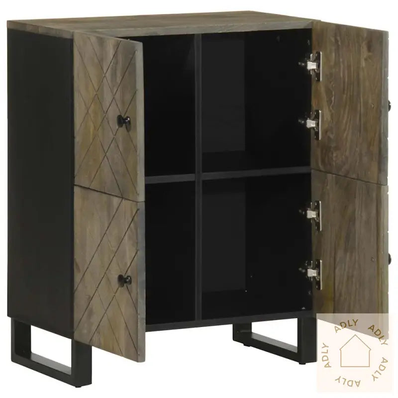 Skjenk Svart 60X33X75 Cm Heltre Mango