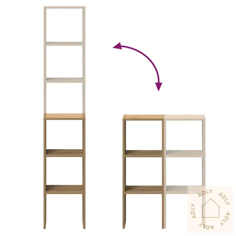 Bokhyller 2 Stk Stablebar Artisan Eik 30X30X80Cm Konstruert Tre