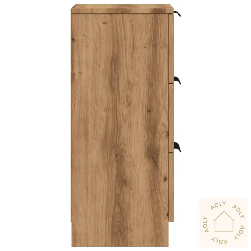 Skjenker 2 Stk Artisan Eik 30X30X70 Cm Konstruert Tre