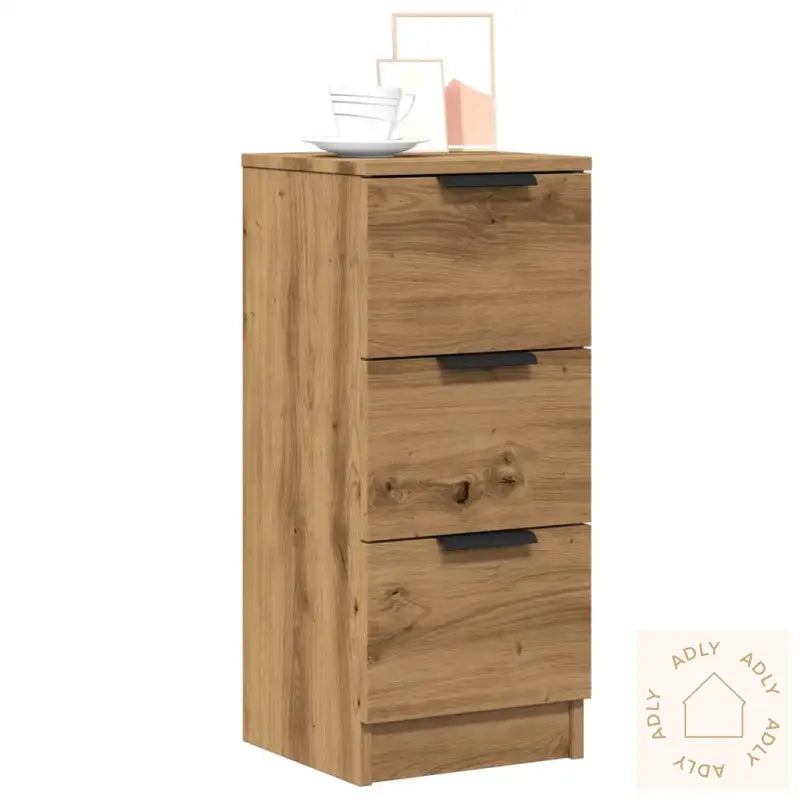 Skjenker 2 Stk Artisan Eik 30X30X70 Cm Konstruert Tre