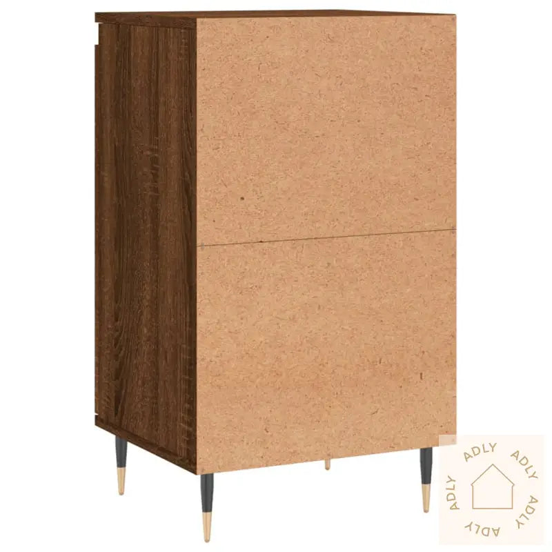 Skjenker 2 Stk Brun Eik 40X35X70 Cm Konstruert Tre