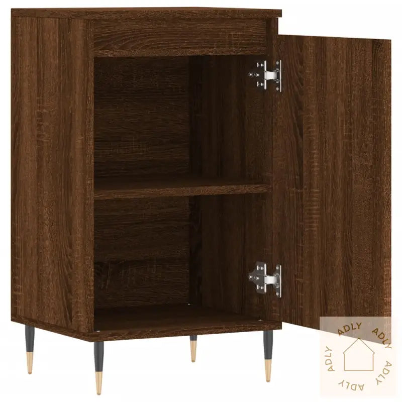 Skjenker 2 Stk Brun Eik 40X35X70 Cm Konstruert Tre