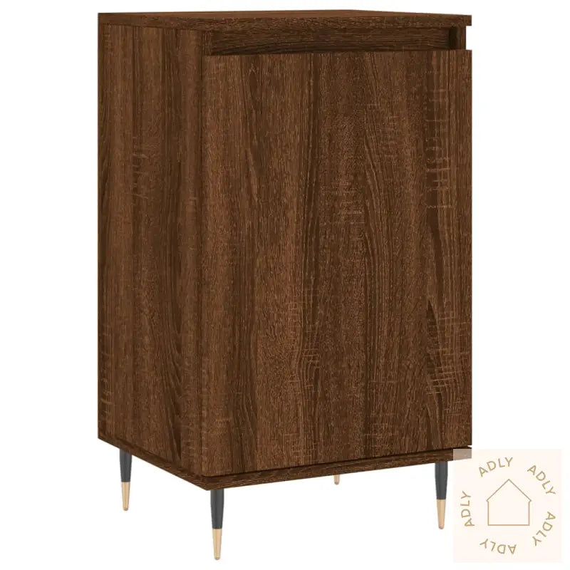 Skjenker 2 Stk Brun Eik 40X35X70 Cm Konstruert Tre