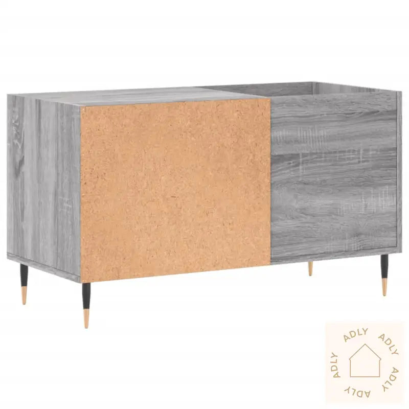 Hifi-Benk Grå Sonoma 85X38X48 Cm Konstruert Tre