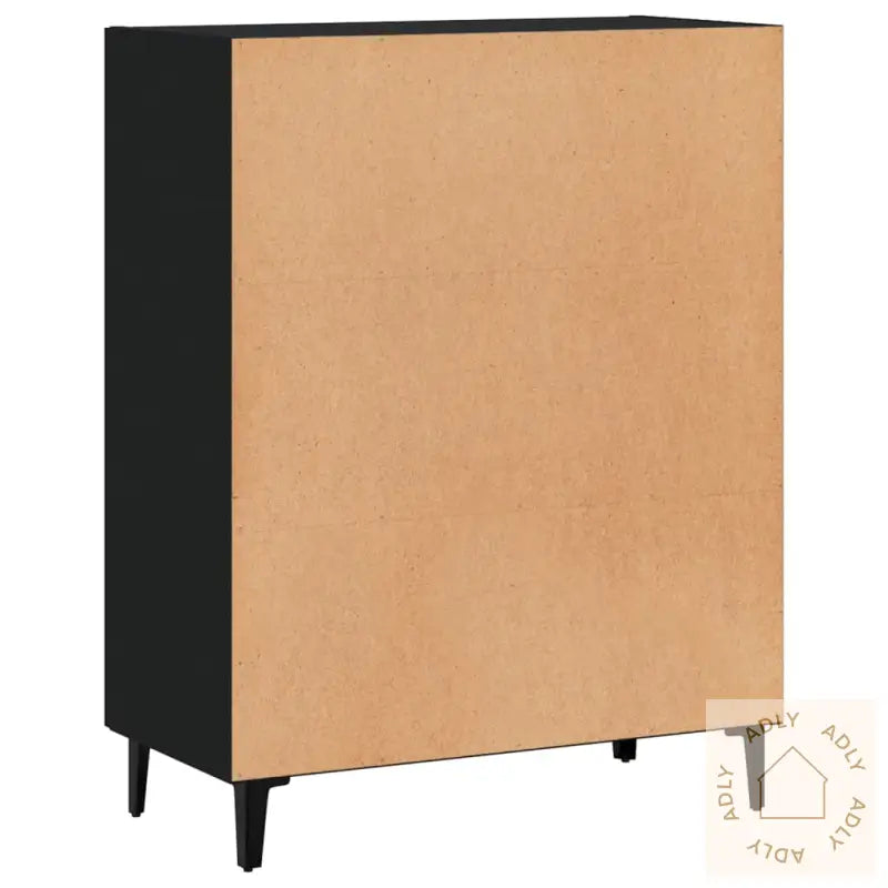 Skjenk Svart 69,5X34X90 Cm Konstruert Tre