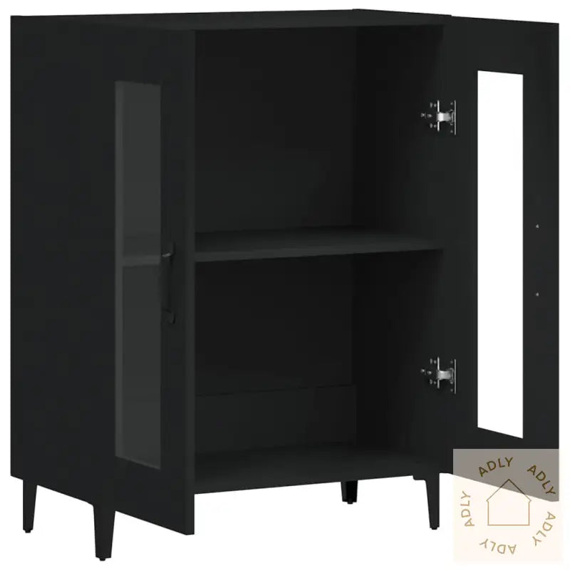 Skjenk Svart 69,5X34X90 Cm Konstruert Tre
