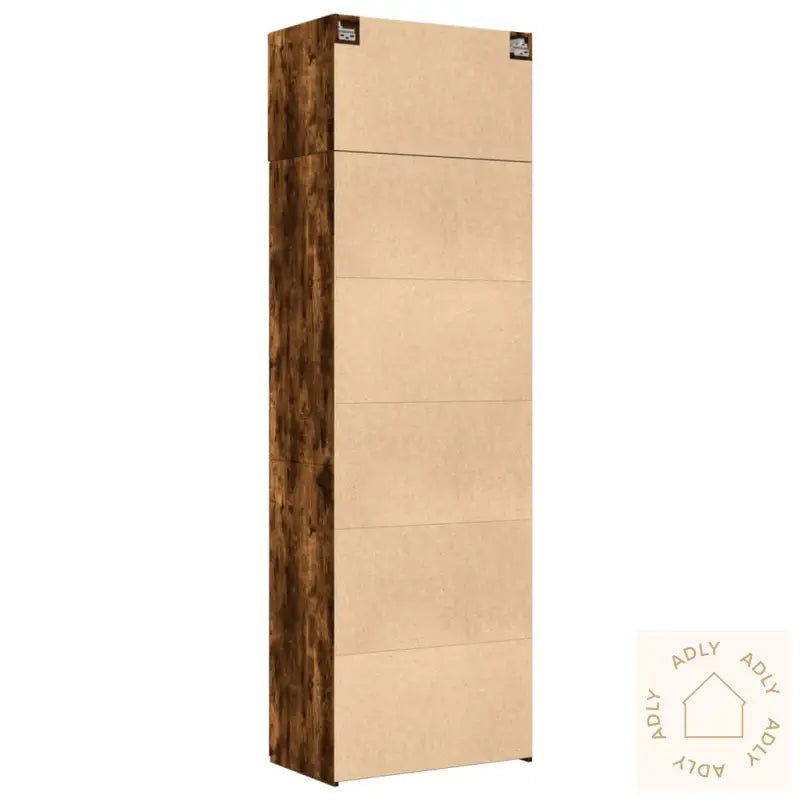 Oppbevaringsskap Røkt Eik 70X42,5X225 Cm Konstruert Tre