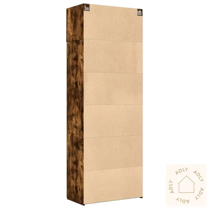 Oppbevaringsskap Røkt Eik 80X42,5X225 Cm Konstruert Tre