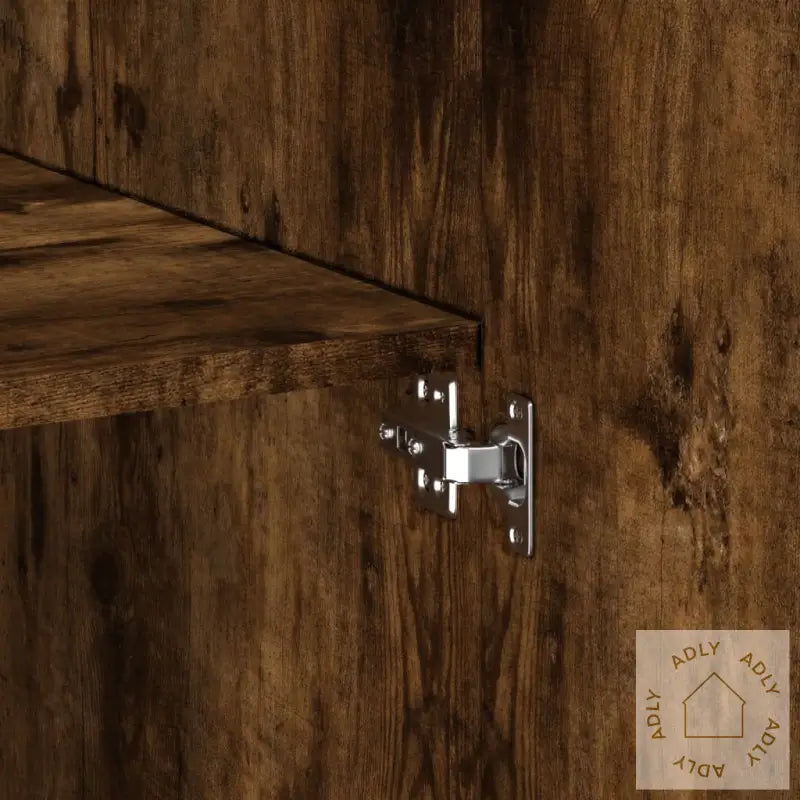 Oppbevaringsskap Røkt Eik 80X42,5X225 Cm Konstruert Tre