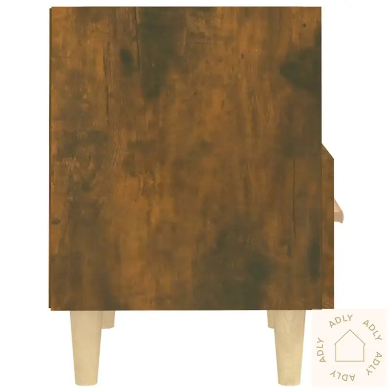 Nattbord 2 Stk Røkt Eik 40X35X47 Cm