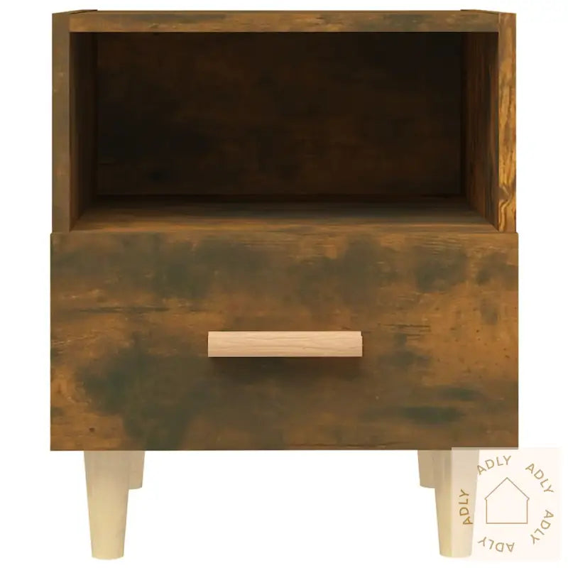 Nattbord 2 Stk Røkt Eik 40X35X47 Cm