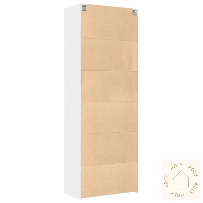 Oppbevaringsskap Hvit 80X42,5X225 Cm Konstruert Tre