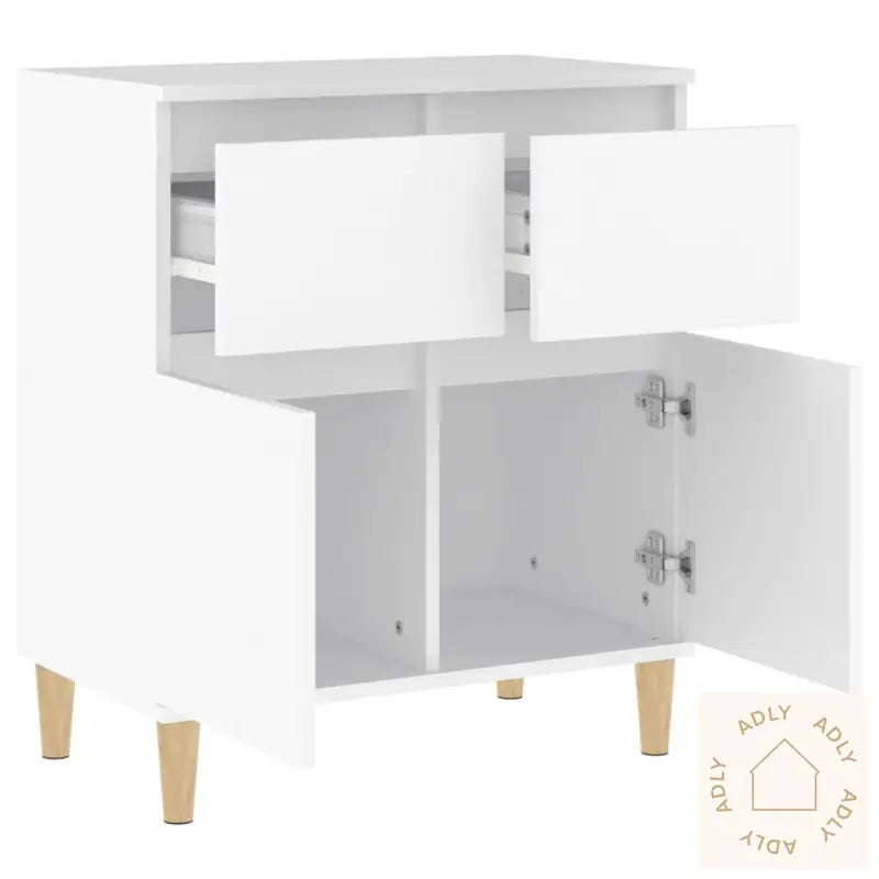 Skjenk Hvit 60X35X70 Cm Konstruert Tre