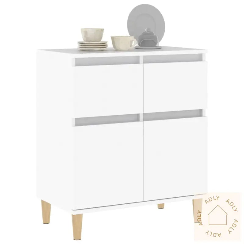 Skjenk Hvit 60X35X70 Cm Konstruert Tre