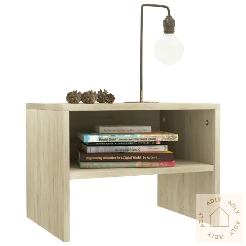 Nattbord 2 Stk Sonoma Eik 40X30X30 Cm Konstruert Tre