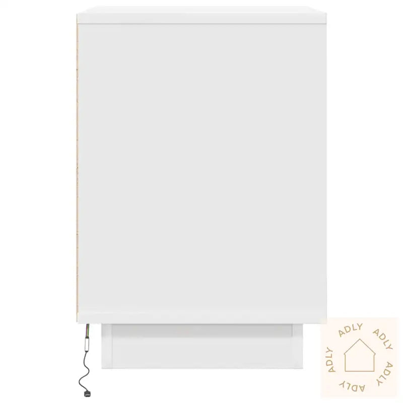 Nattskap Med Led-Lys 2 Stk Hvit 38X34X50 Cm