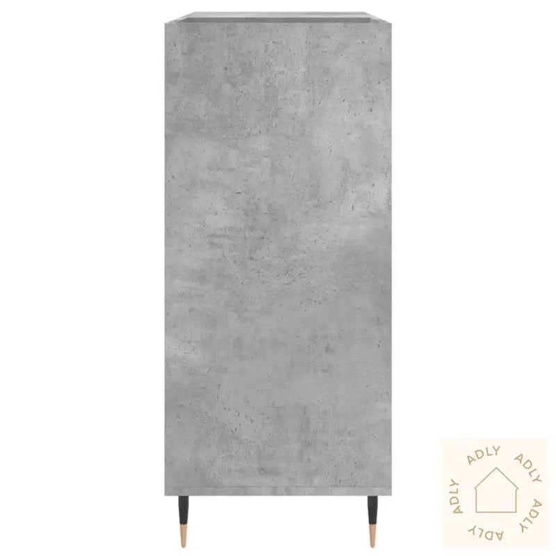 Hifi-Benk Betonggrå 84,5X38X89 Cm Konstruert Tre