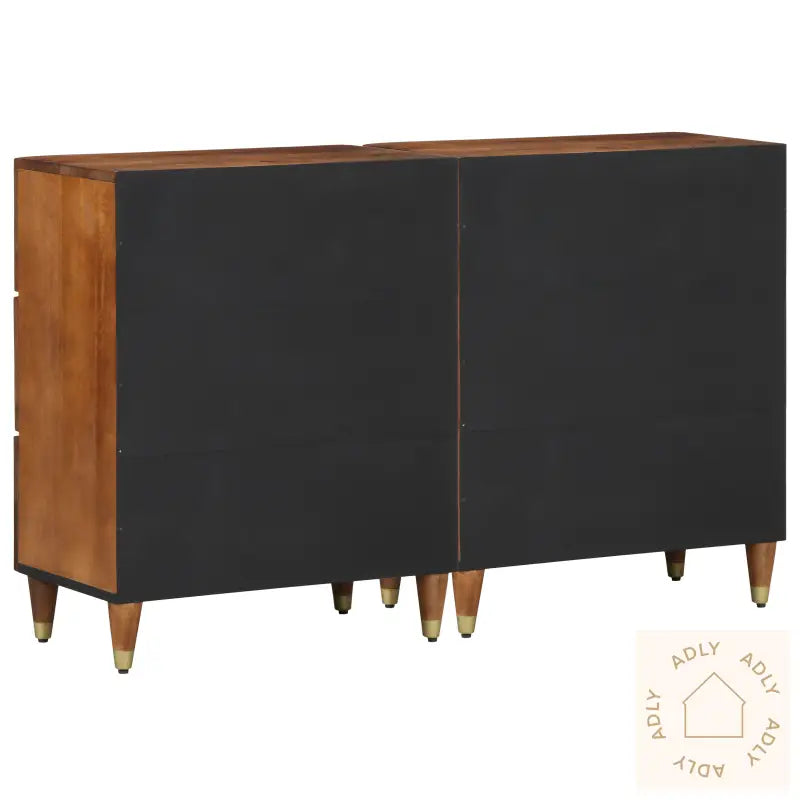 Sideboards 2 Stk Honningbrun 60X33.5X75 Cm Massivt Mango-Tre