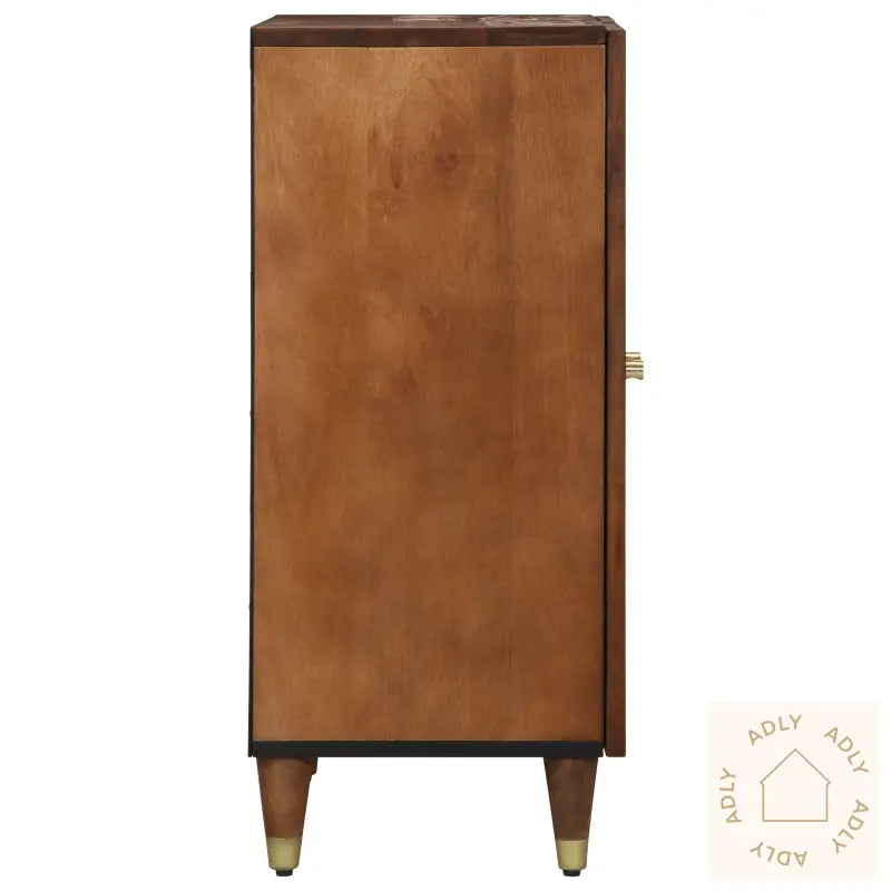 Sideboards 2 Stk Honningbrun 60X33.5X75 Cm Massivt Mango-Tre