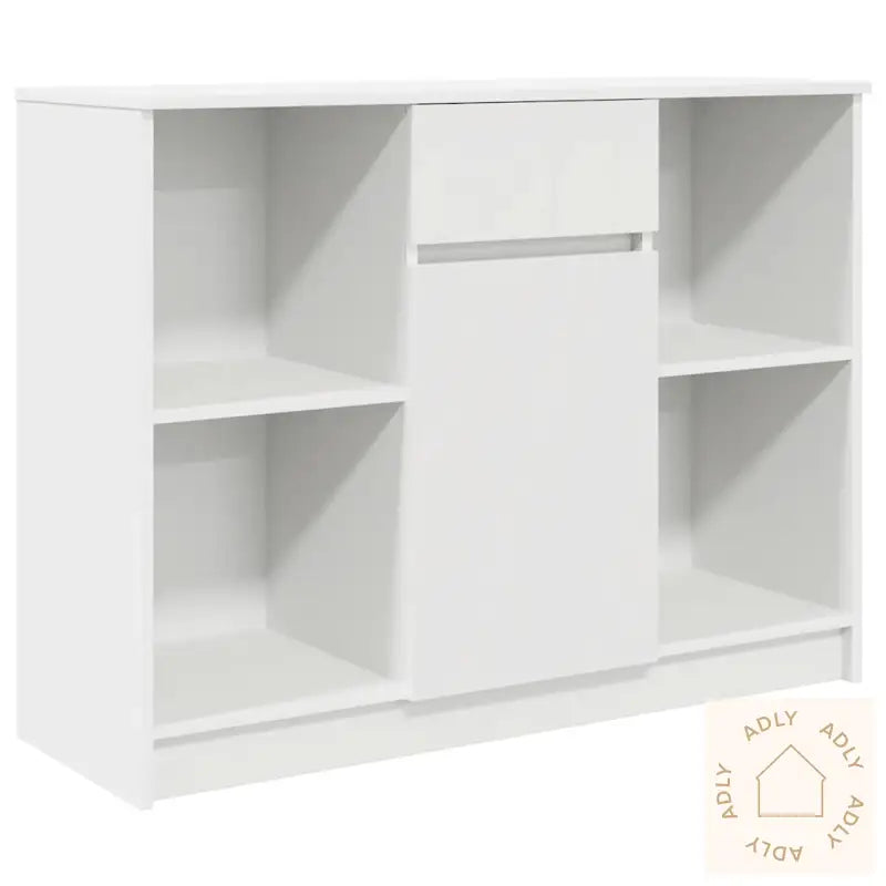 Skjenk Med Skuff Hvit 101X35X76 Cm Konstruert Tre