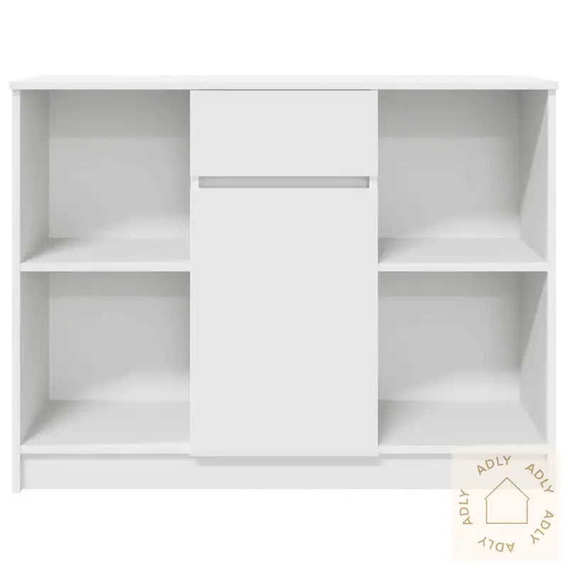 Skjenk Med Skuff Hvit 101X35X76 Cm Konstruert Tre