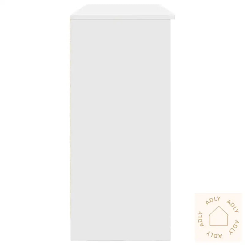 Skjenk Med Skuff Hvit 101X35X76 Cm Konstruert Tre