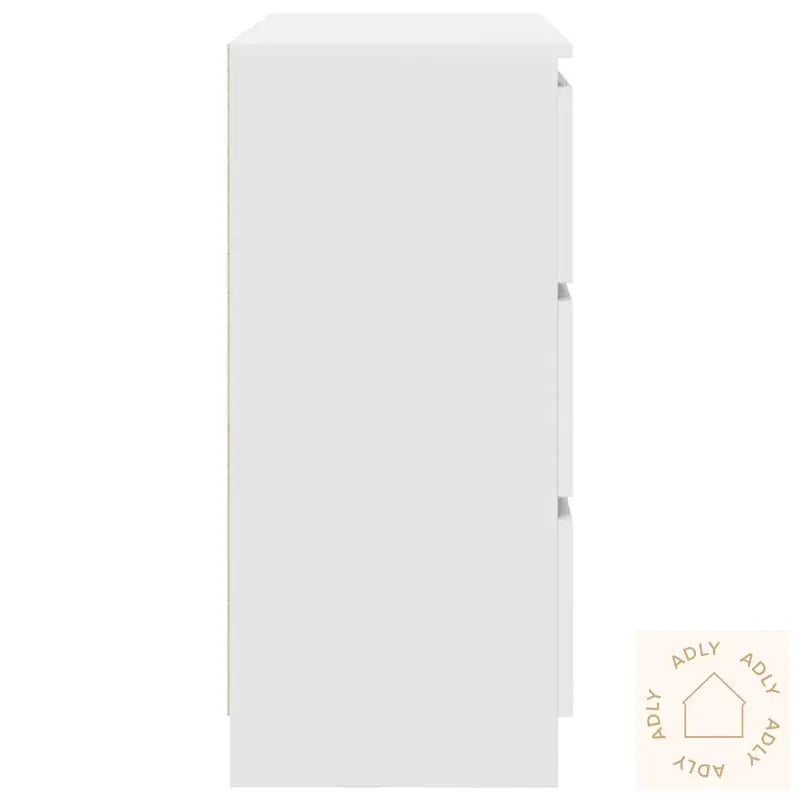 Skjenk Hvit 80X35X76 Cm Konstruert Tre