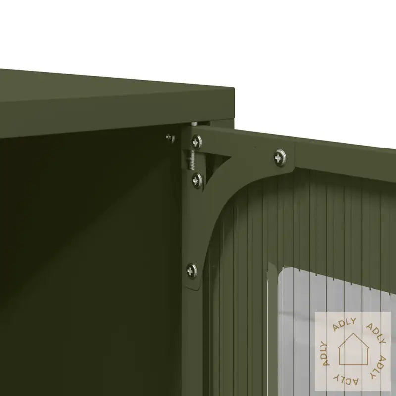 Highboard Olivengrønn 68X39X107 Cm Stål