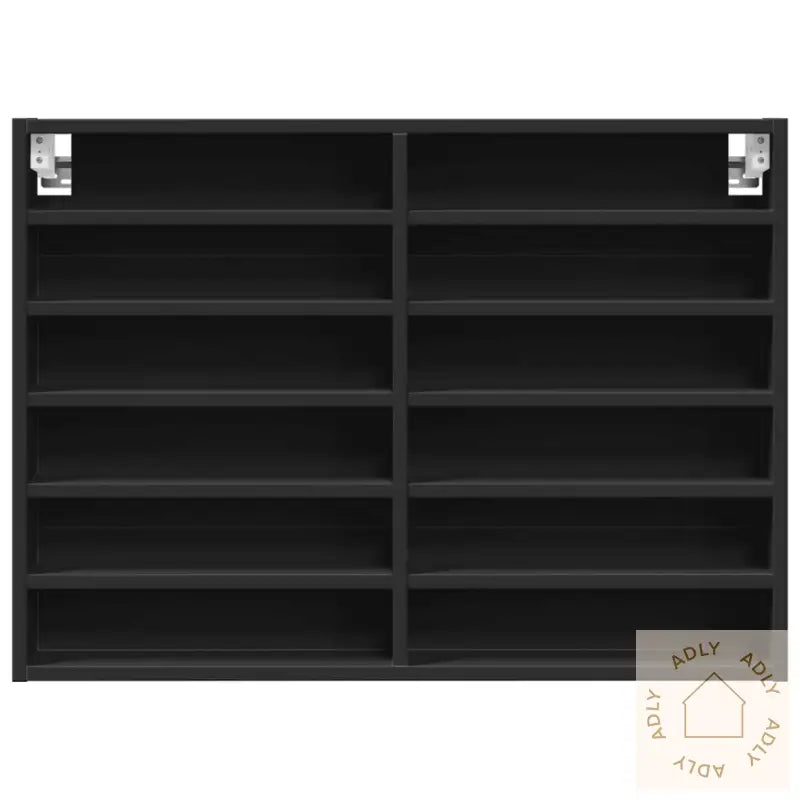 Hyller Svart 80X8,5X58 Cm Konstruert Tre