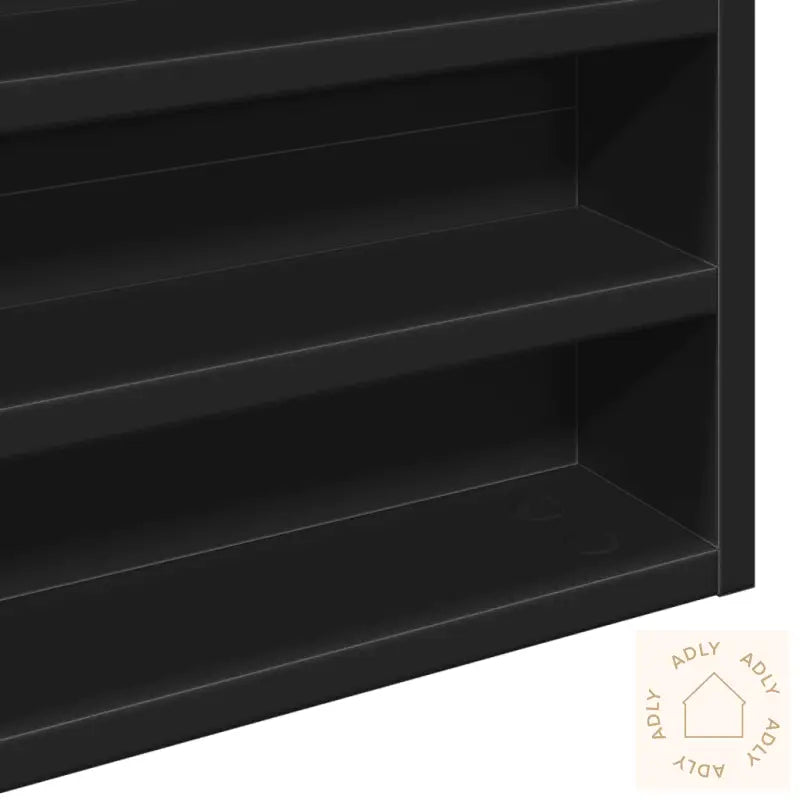 Hyller Svart 80X8,5X58 Cm Konstruert Tre