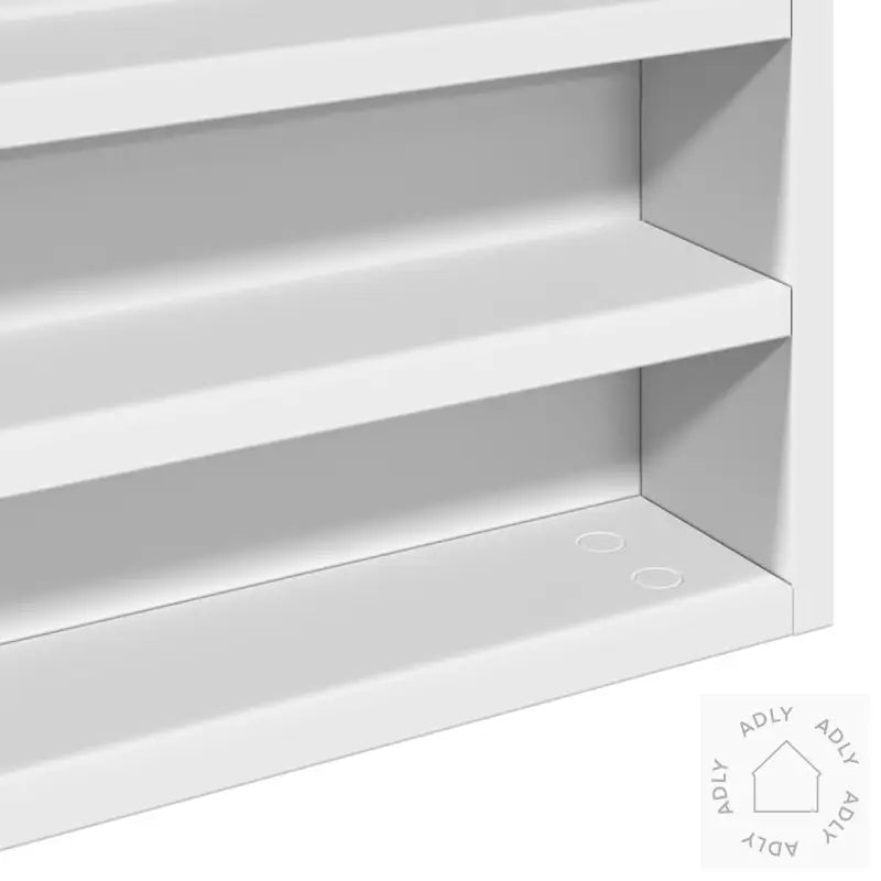Vitrineskap Hvit 100X8,5X75 Cm Konstruert Tre