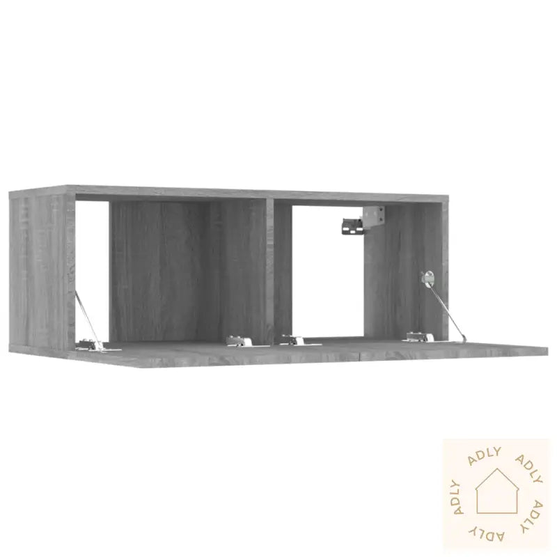 Tv-Benker 4 Stk Grå Sonoma 80X30X30 Cm Konstruert Tre