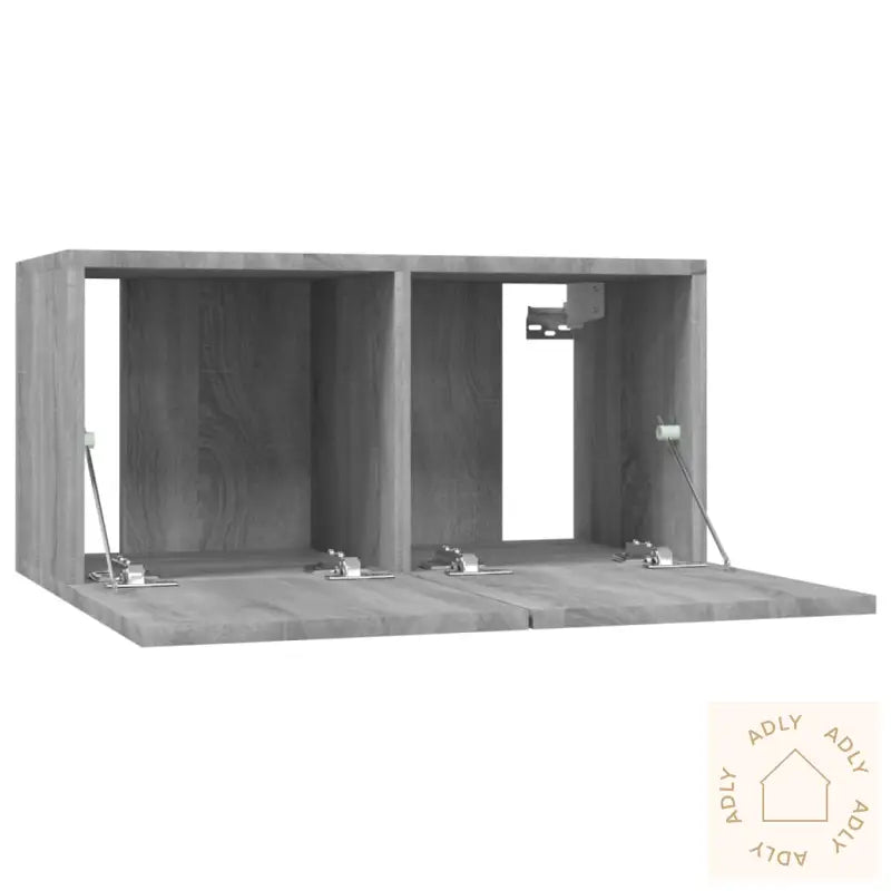 Tv-Benker Vegg 4 Stk Grå Sonoma 60X30X30 Cm Konstruert Tre