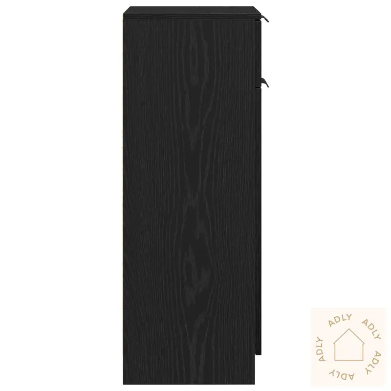 Baderomskap Svart Eik 32X34X90 Cm Konstruert Tre