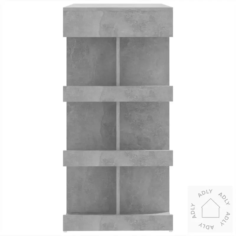 Barbord Med Oppbevaring Betonggrå 100X50X101,5Cm Konstruert Tre