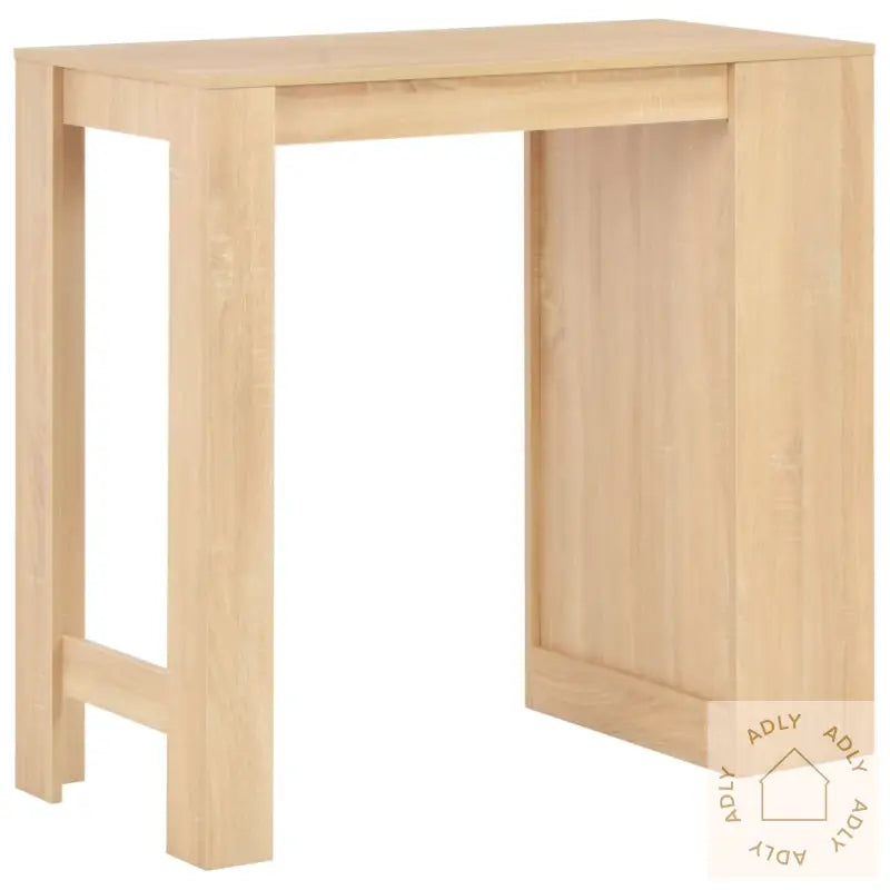 Barbord Med Hylle Eik 110X50X103 Cm