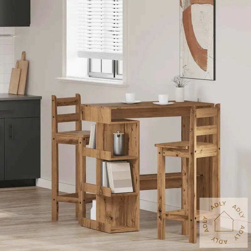Barbord Med Oppbevaring Artisan Eik 100X48X101,5 Cm