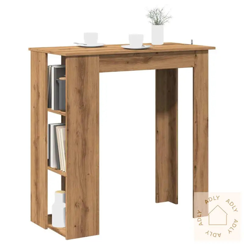 Barbord Med Hylle Artisan Eik 102X50X103,5 Cm Konstruert Tre