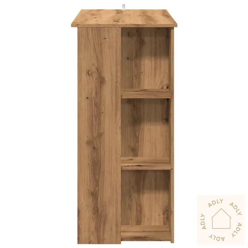 Barbord Med Hylle Artisan Eik 102X50X103,5 Cm Konstruert Tre