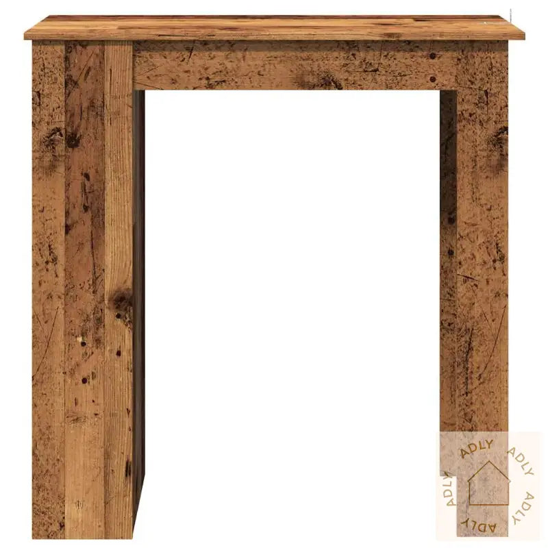 Barbord Med Hylle Gammelt Tre 102X50X103,5 Cm Konstruert Tre