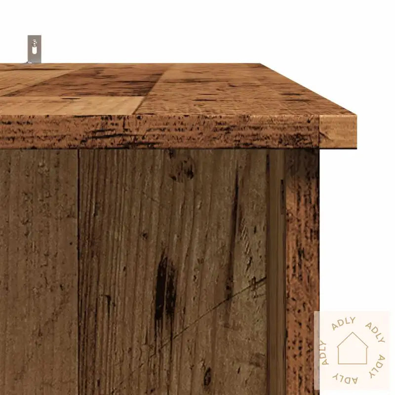 Barbord Med Hylle Gammelt Tre 102X50X103,5 Cm Konstruert Tre