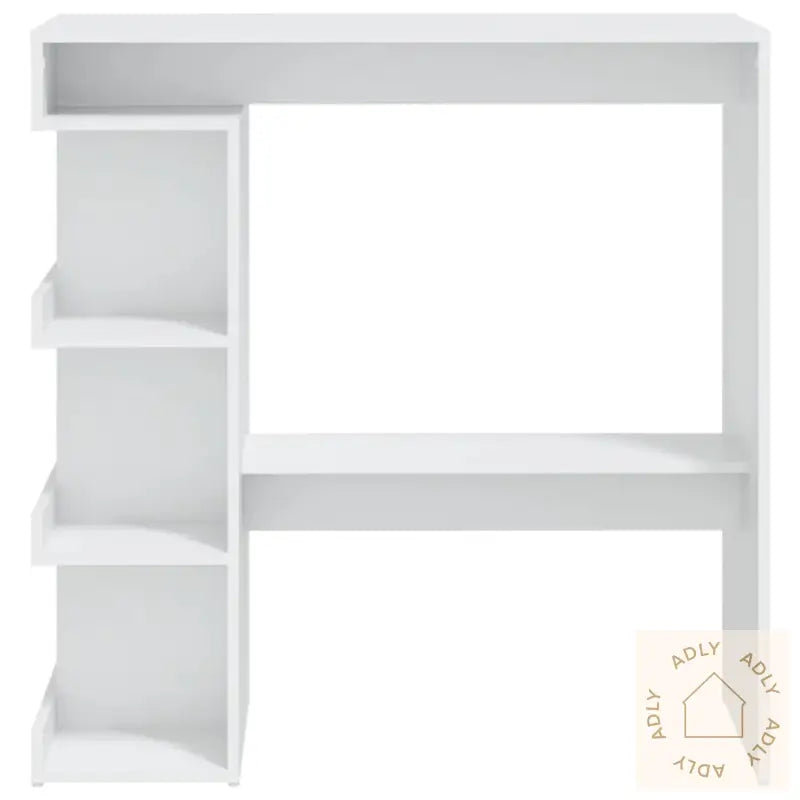 Barbord Med Oppbevaring Hvit 100X50X101,5 Cm Konstruert Tre