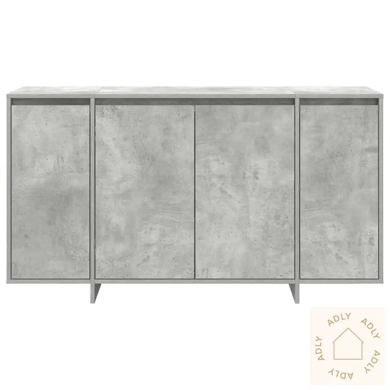 Betonggrå Serviesskap Betonggrå Konstruert Tre 135 X 41 X 75 Cm