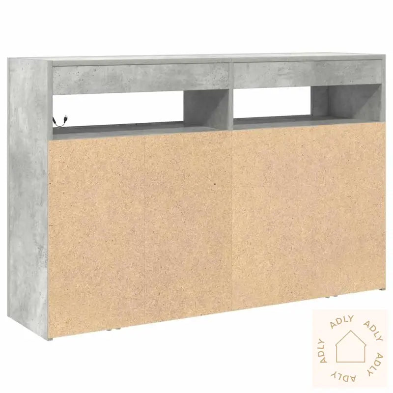 Skjenk Betonggrå Konstruert Tre 116 X 30 X 75 Cm Rektangulær