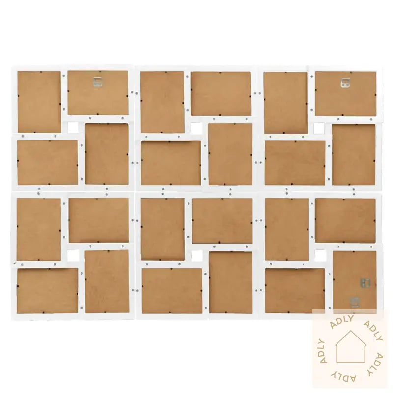Fotorammekollasj For 24X(10X15 Cm) Bilde Hvit Mdf