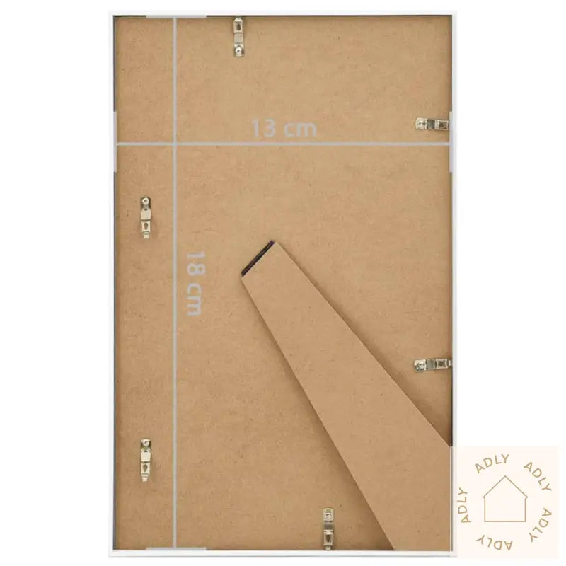 Fotorammekollasje For Bord 3 Stk Hvit 13X18 Cm Mdf