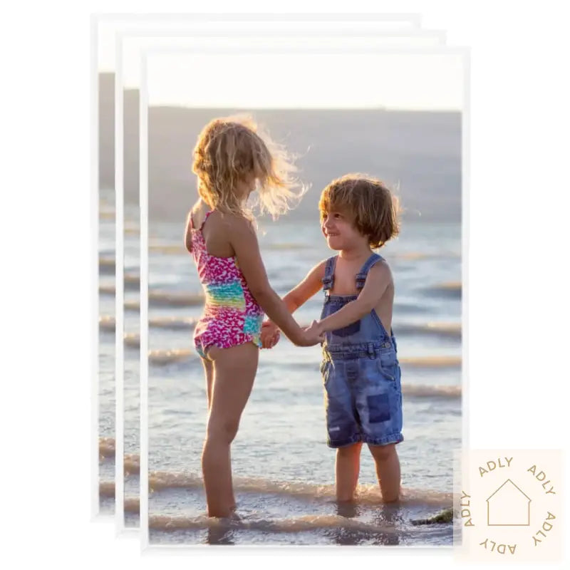 Fotorammekollasje For Bord 3 Stk Hvit 13X18 Cm Mdf