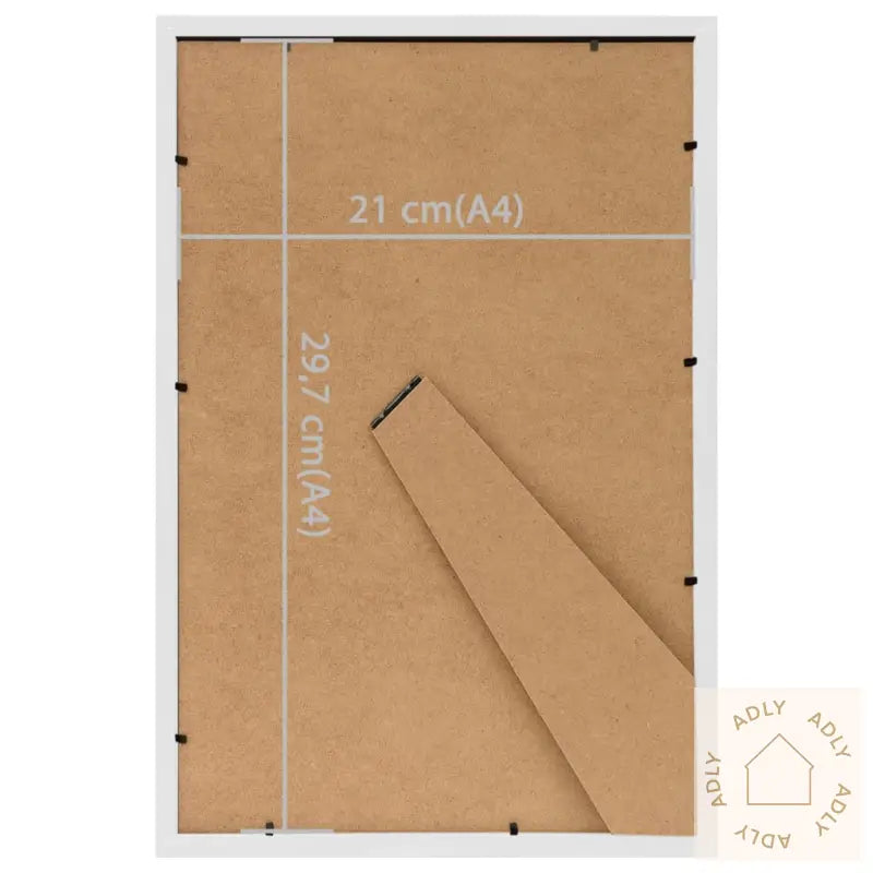 Fotorammekollasje For Bord 5 Stk Hvit 21X29,7 Cm Mdf