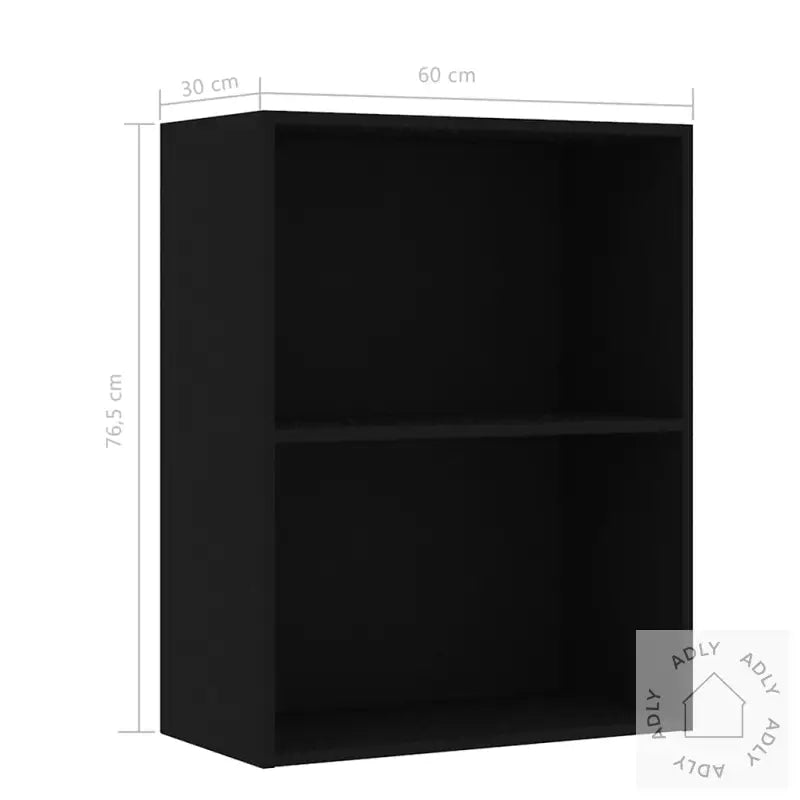 Bokhylle Svart 60X30X76,5 Cm Konstruert Tre