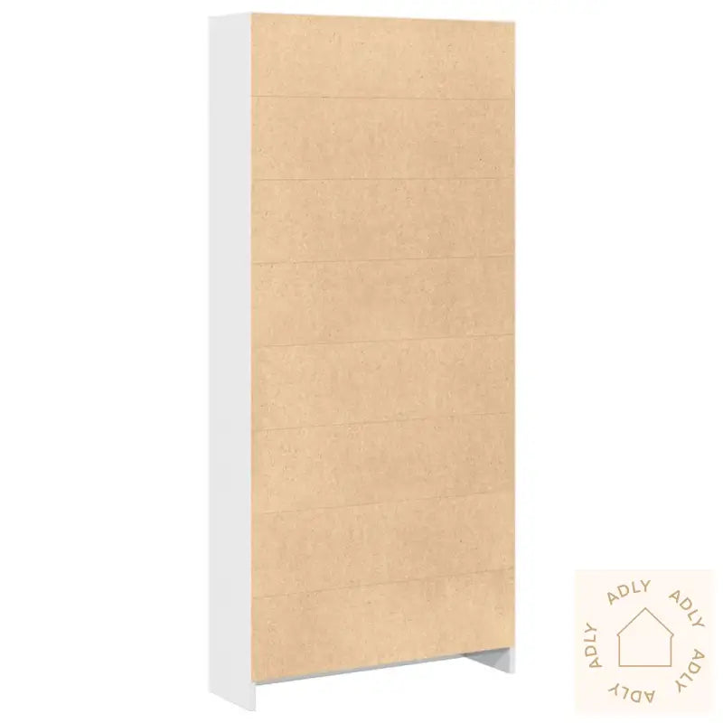 Bokhylle Høyglans Hvit 80X24X176 Cm Konstruert Tre